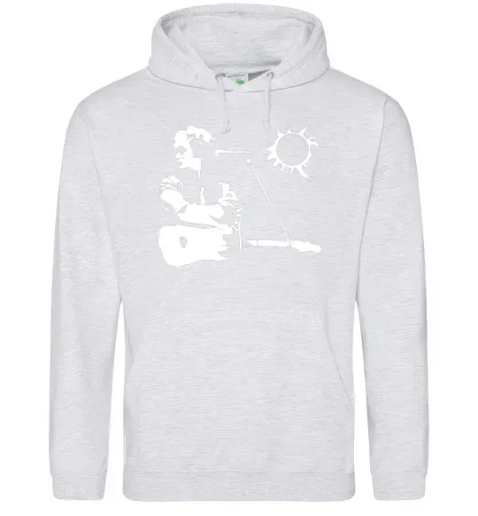 Жіноча толстовка (худі) Цой Кіно Сірий меланж фото