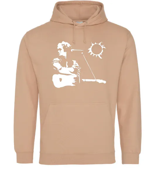 Жіноча толстовка (худі) Цой Кіно Пісочний фото