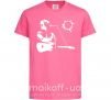 Детская футболка Цой Кино Ярко-розовый фото