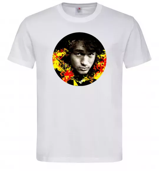 Чоловіча футболка Віктор Цой Білий фото