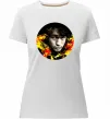 Жіноча преміум футболка Віктор Цой Білий фото