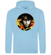 Мужская толстовка (худи) Віктор Цой Голубой фото