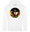 Жіноча толстовка (худі) Віктор Цой Білий фото