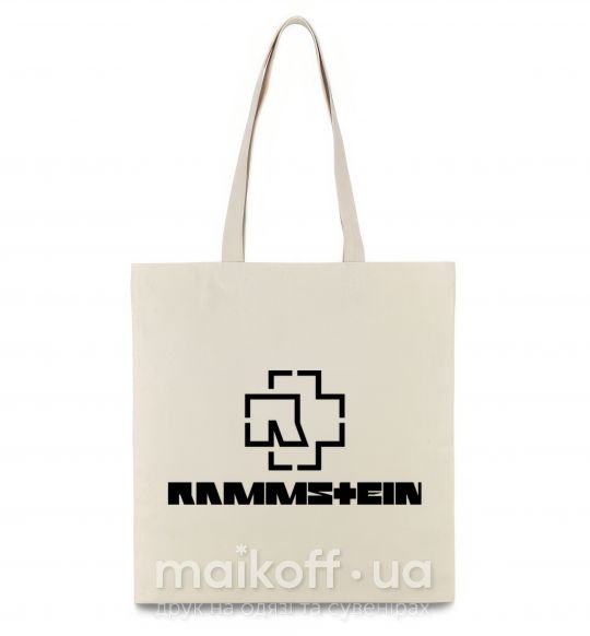 Эко-сумка Rammstein logo Бежевый фото