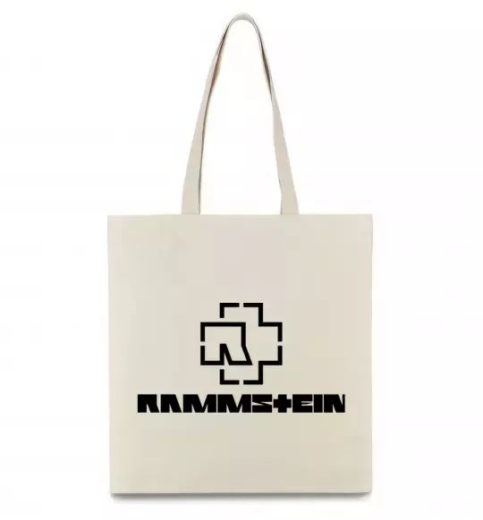 Еко-сумка Rammstein logo Бежевий фото