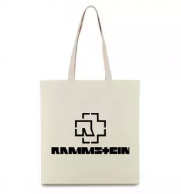 Еко-сумка Rammstein logo Бежевий фото