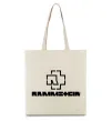 Еко-сумка Rammstein logo Бежевий фото