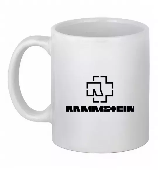 Чашка керамическая Rammstein logo Белый фото