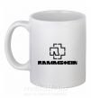 Чашка керамическая Rammstein logo Белый фото
