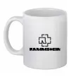 Чашка керамическая Rammstein logo Белый фото