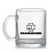 Чашка стеклянная Rammstein logo Прозрачный фото