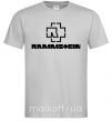 Мужская футболка Rammstein logo Серый фото