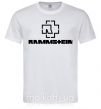 Мужская футболка Rammstein logo Белый фото