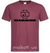 Мужская футболка Rammstein logo Бордовый фото