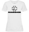Жіноча футболка Rammstein logo Білий фото