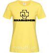 Женская футболка Rammstein logo Лимонный фото