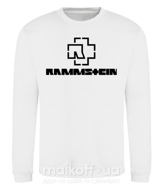 Свитшот Rammstein logo Белый фото