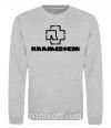 Свитшот Rammstein logo Серый меланж фото