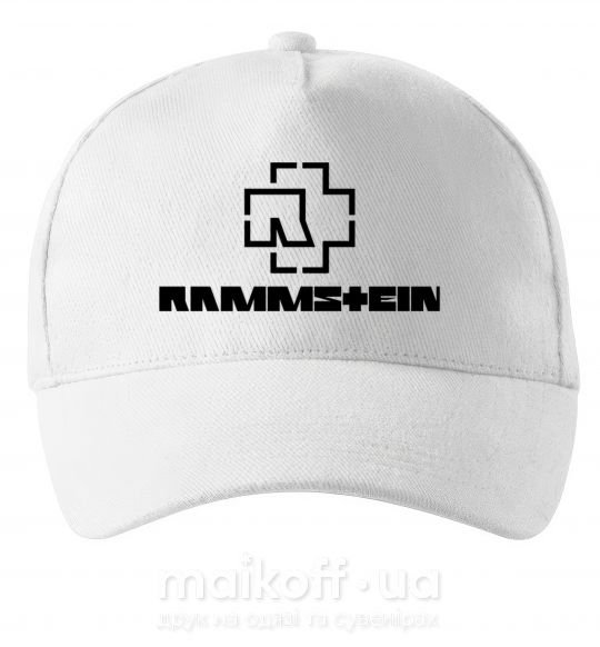 Кепка Rammstein logo Белый фото