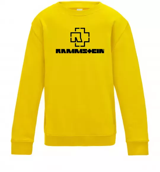 Дитячий світшот Rammstein logo Сонячно жовтий фото