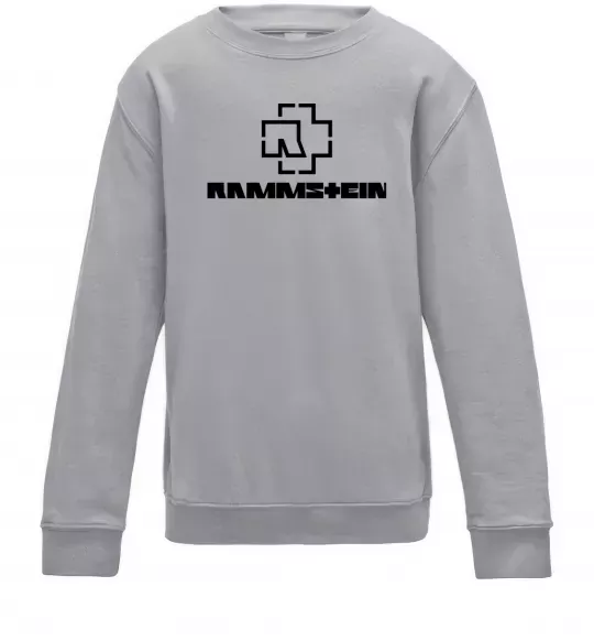 Дитячий світшот Rammstein logo Сірий меланж фото