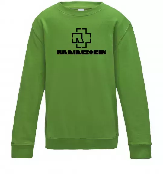 Дитячий світшот Rammstein logo Лаймовий фото