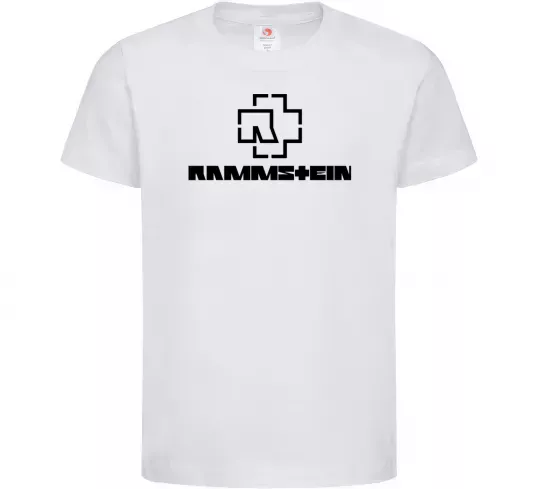 Дитяча футболка Rammstein logo Білий фото