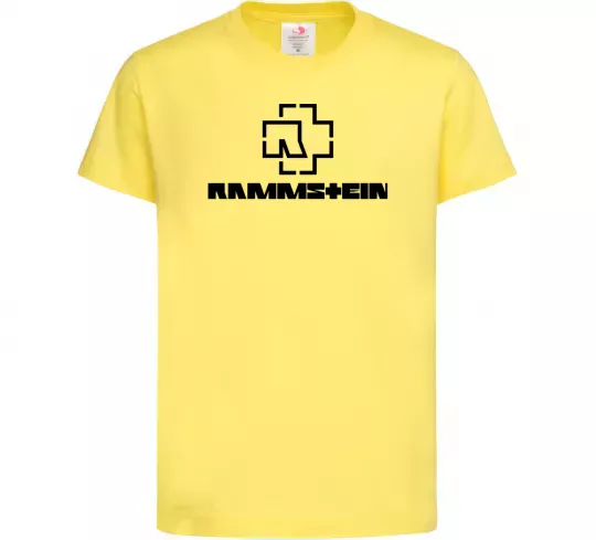 Дитяча футболка Rammstein logo Лимонний фото