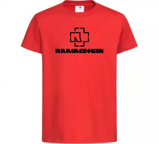 Дитяча футболка Rammstein logo Червоний фото