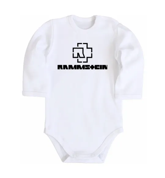Детский боди Rammstein logo Белый фото