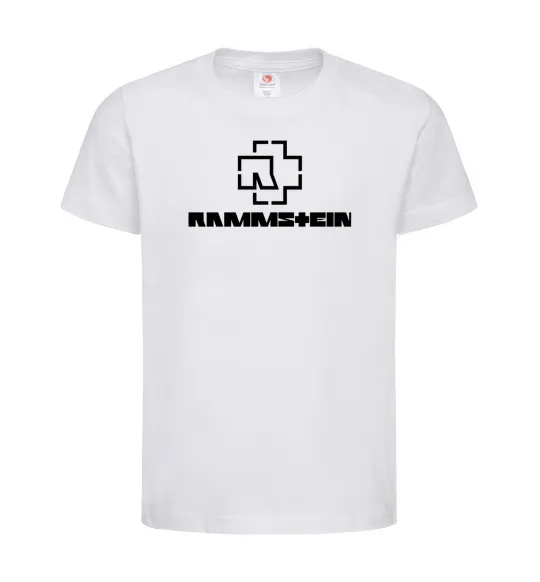 Детская футболка Rammstein logo Белый фото