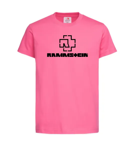 Детская футболка Rammstein logo Ярко-розовый фото
