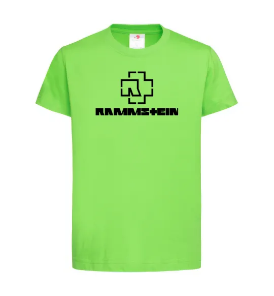 Детская футболка Rammstein logo Лаймовый фото