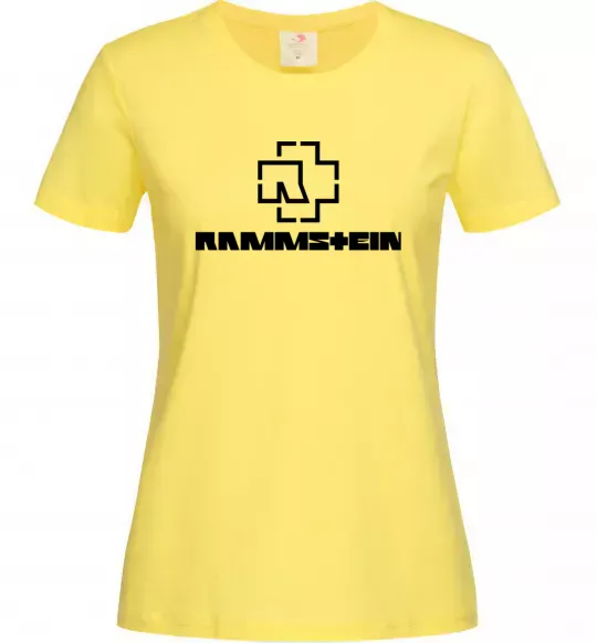 Жіноча футболка Rammstein logo Лимонний фото