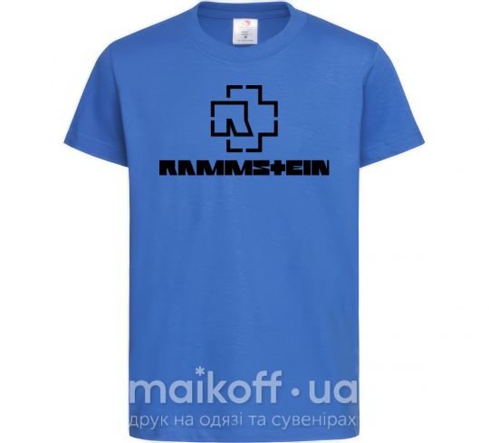 Дитяча футболка Rammstein logo Яскраво-синій фото
