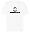 Футболка Оверсайз Rammstein logo Білий фото