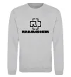 Світшот Rammstein logo Сірий меланж фото