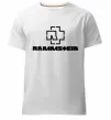 Мужская премиум футболка Rammstein logo Белый фото