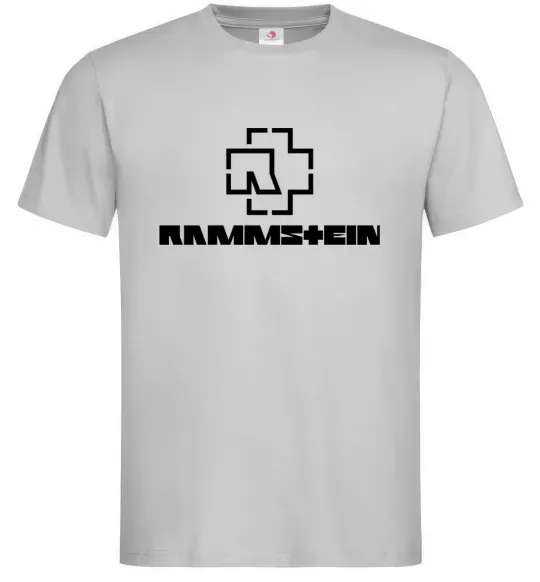 Чоловіча футболка Rammstein logo Сірий фото