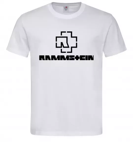 Чоловіча футболка Rammstein logo Білий фото
