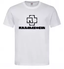 Чоловіча футболка Rammstein logo Білий фото