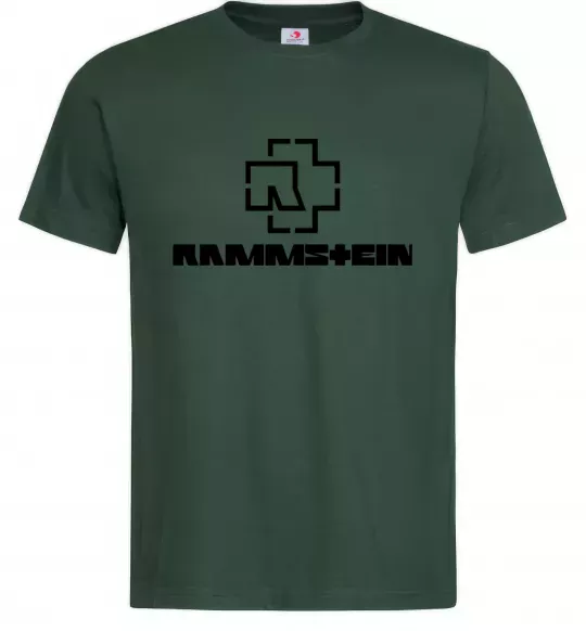 Чоловіча футболка Rammstein logo Темно-зелений фото