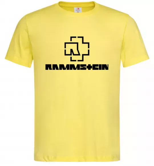 Чоловіча футболка Rammstein logo Лимонний фото