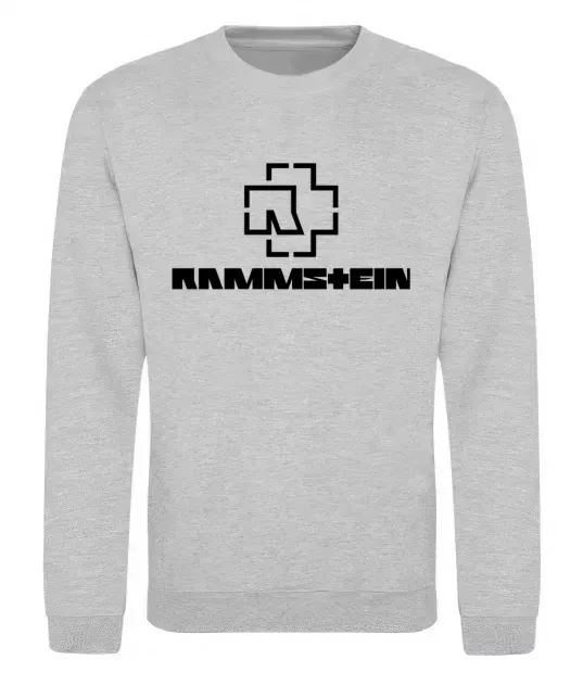 Свитшот Rammstein logo Серый меланж фото