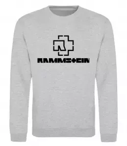 Свитшот Rammstein logo Серый меланж фото