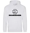 Чоловіча толстовка (худі) Rammstein logo Сірий меланж фото