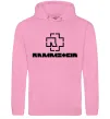 Женская толстовка (худи) Rammstein logo Розовый фото
