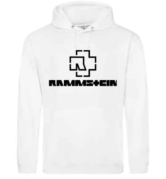 Жіноча толстовка (худі) Rammstein logo Білий фото