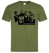 Мужская футболка Rammstein группа Оливковый фото