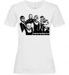 Женская футболка Rammstein группа Белый фото